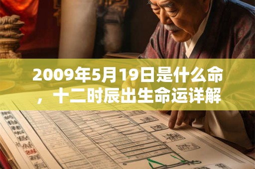 2009年5月19日是什么命，十二时辰出生命运详解