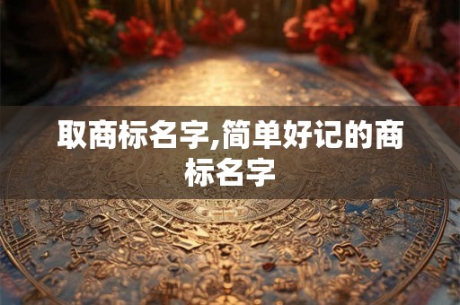 取商标名字,简单好记的商标名字 取商标名字,简单好记的商标名字