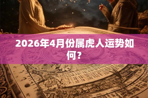 2026年4月份属虎人运势如何? 2026年4月份属虎人运势如何?