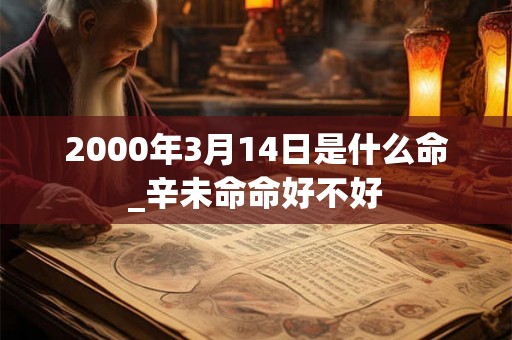 2000年3月14日是什么命_辛未命命好不好 2000年3月14日是什么命_辛未命命好不好