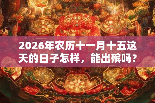 2026年农历十一月十五这天的日子怎样,能出殡吗? 2026年农历十一月十五这天的日子怎样,能出殡吗?