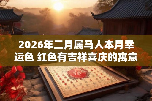 2026年二月属马人本月幸运色 红色有吉祥喜庆的寓意