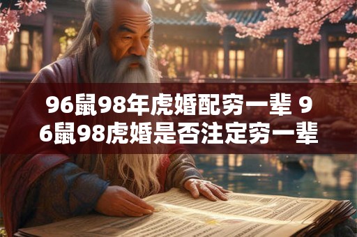 96鼠98年虎婚配穷一辈 96鼠98虎婚是否注定穷一辈子