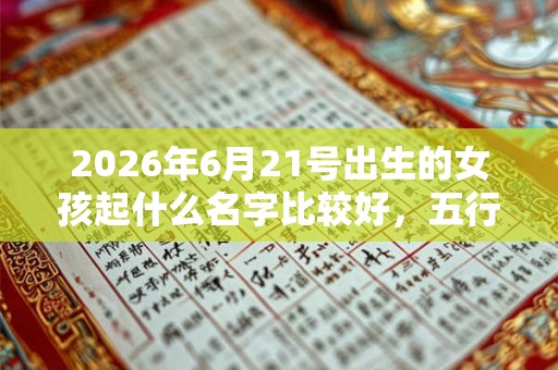 2026年6月21号出生的女孩起什么名字比较好,五行属什么 2026年6月21号出生的女孩起什么名字比较好,五行属什么