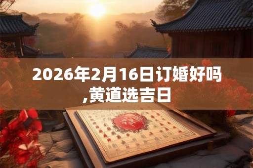 2026年2月16日订婚好吗,黄道选吉日
