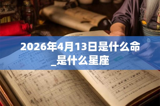 2026年4月13日是什么命_是什么星座