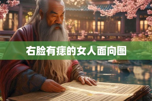 右脸有痣的女人面向图