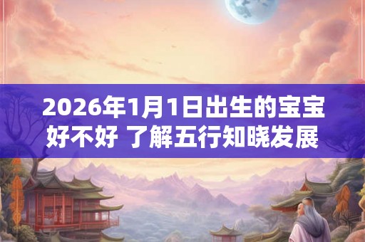 2026年1月1日出生的宝宝好不好 了解五行知晓发展