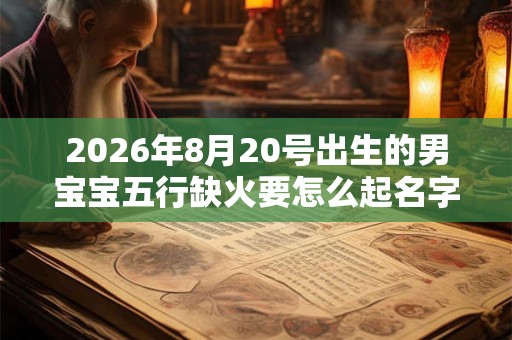 2026年8月20号出生的男宝宝五行缺火要怎么起名字