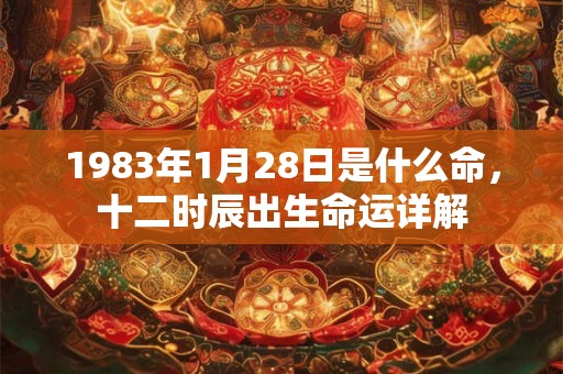 1983年1月28日是什么命,十二时辰出生命运详解 1983年1月28日是什么命,十二时辰出生命运详解