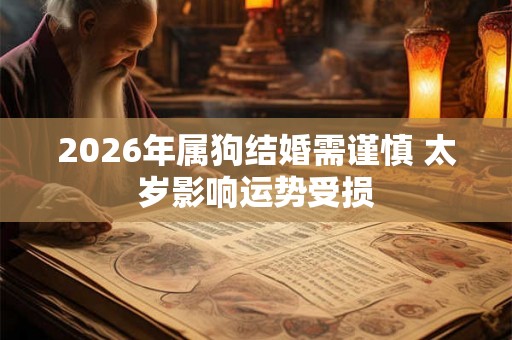 2026年属狗结婚需谨慎 太岁影响运势受损