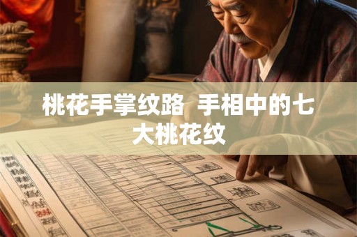 桃花手掌纹路  手相中的七大桃花纹