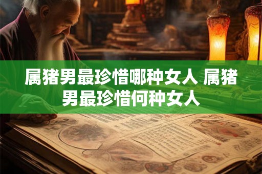 属猪男最珍惜哪种女人 属猪男最珍惜何种女人