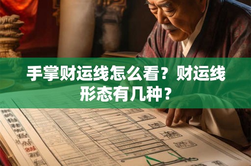 手掌财运线怎么看？财运线形态有几种？