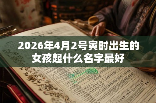 2026年4月2号寅时出生的女孩起什么名字最好