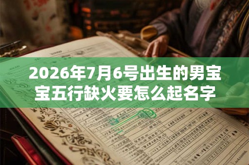 2026年7月6号出生的男宝宝五行缺火要怎么起名字