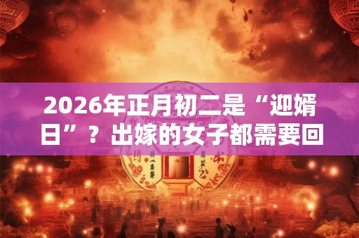 2026年正月初二是“迎婿日”？出嫁的女子都需要回到娘家？