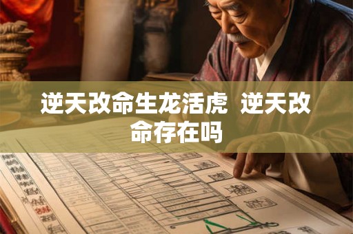 逆天改命生龙活虎 逆天改命存在吗 逆天改命生龙活虎 逆天改命存在吗