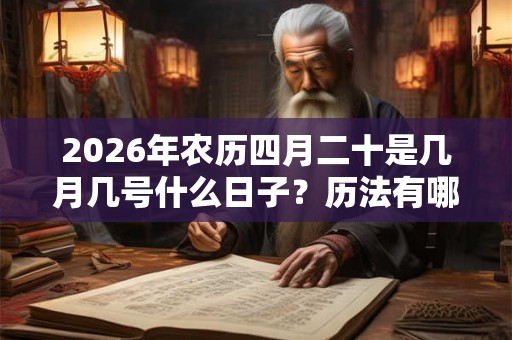 2026年农历四月二十是几月几号什么日子？历法有哪几种？