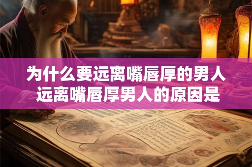为什么要远离嘴唇厚的男人 远离嘴唇厚男人的原因是什么