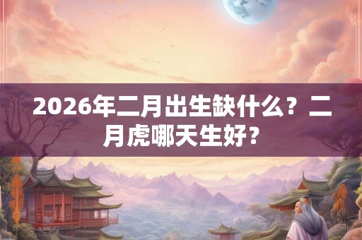 2026年二月出生缺什么？二月虎哪天生好？
