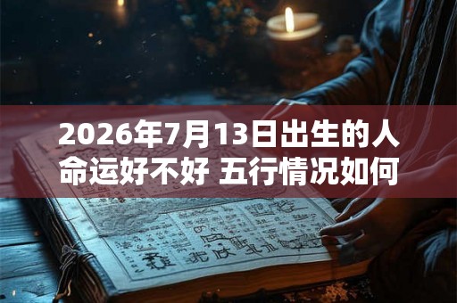 2026年7月13日出生的人命运好不好 五行情况如何