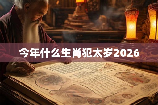 今年什么生肖犯太岁2026