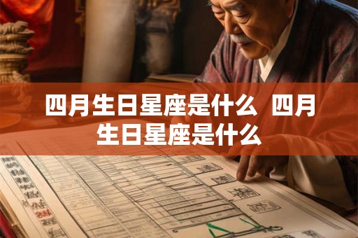 四月生日星座是什么  四月生日星座是什么