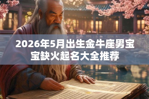 2026年5月出生金牛座男宝宝缺火起名大全推荐 2026年5月出生金牛座男宝宝缺火起名大全推荐