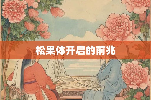 松果体开启的前兆
