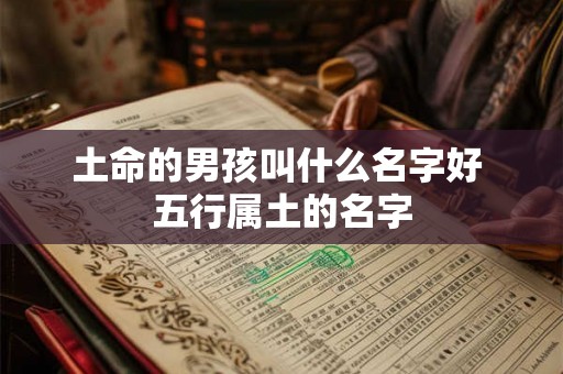 土命的男孩叫什么名字好 五行属土的名字 土命的男孩叫什么名字好 五行属土的名字