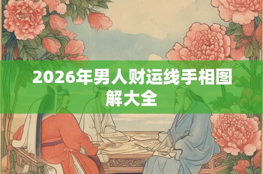2026年男人财运线手相图解大全 2026年男人财运线手相图解大全