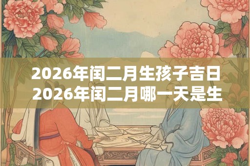 2026年闰二月生孩子吉日 2026年闰二月哪一天是生孩子的吉日