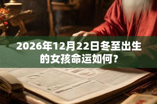 2026年12月22日冬至出生的女孩命运如何? 2026年12月22日冬至出生的女孩命运如何?