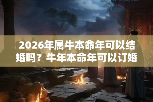 2026年属牛本命年可以结婚吗？牛年本命年可以订婚摆喜酒吗？