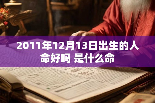 2011年12月13日出生的人命好吗 是什么命