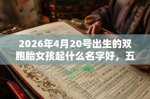 2026年4月20号出生的双胞胎女孩起什么名字好，五行属什么？