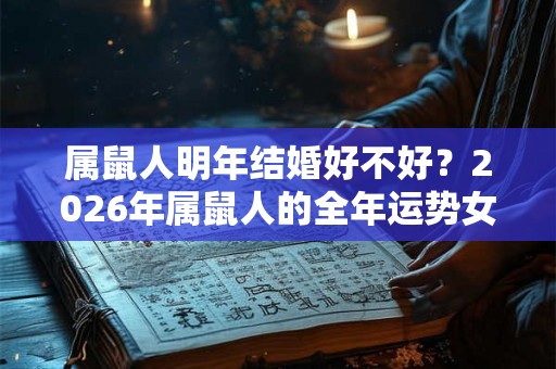 属鼠人明年结婚好不好？2026年属鼠人的全年运势女