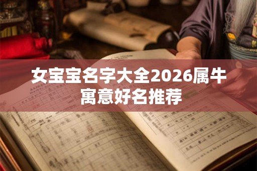 女宝宝名字大全2026属牛 寓意好名推荐 女宝宝名字大全2026属牛 寓意好名推荐