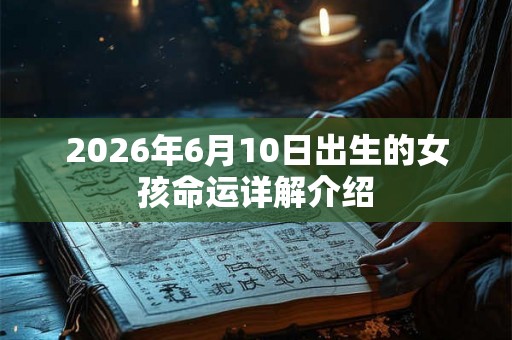 2026年6月10日出生的女孩命运详解介绍