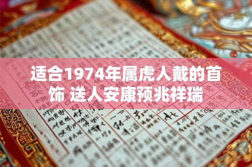 适合1974年属虎人戴的首饰 送人安康预兆祥瑞