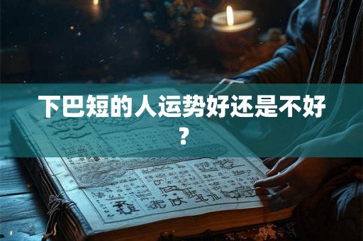 下巴短的人运势好还是不好？