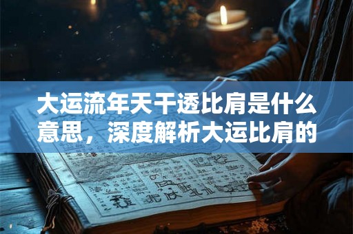 大运流年天干透比肩是什么意思，深度解析大运比肩的寓意和启示