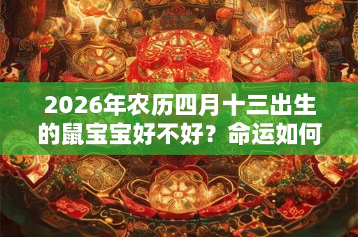 2026年农历四月十三出生的鼠宝宝好不好？命运如何？