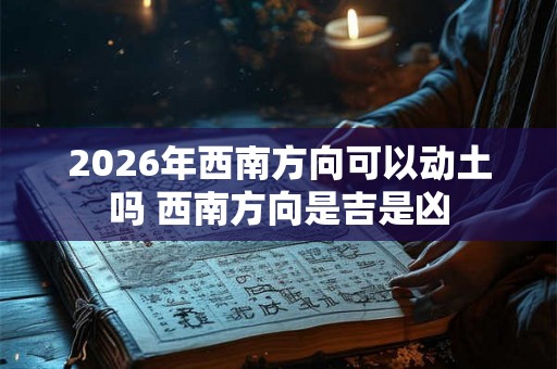 2026年西南方向可以动土吗 西南方向是吉是凶