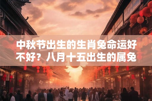 中秋节出生的生肖兔命运好不好？八月十五出生的属兔人全面分析！