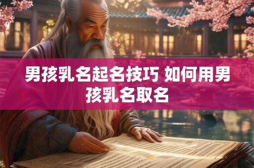 男孩乳名起名技巧 如何用男孩乳名取名