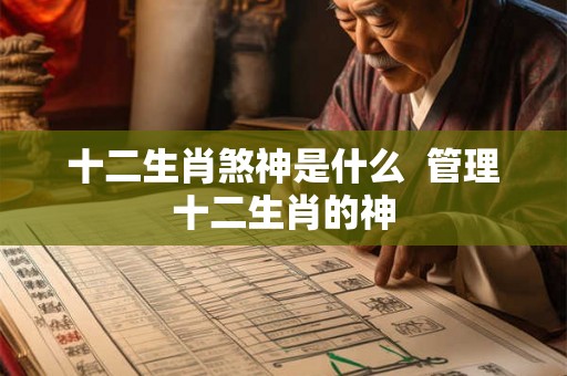 十二生肖煞神是什么  管理十二生肖的神