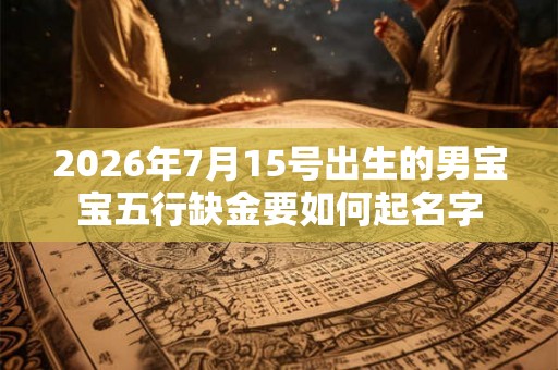 2026年7月15号出生的男宝宝五行缺金要如何起名字 2026年7月15号出生的男宝宝五行缺金要如何起名字