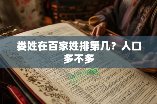 娄姓在百家姓排第几?人口多不多 娄姓在百家姓排第几?人口多不多